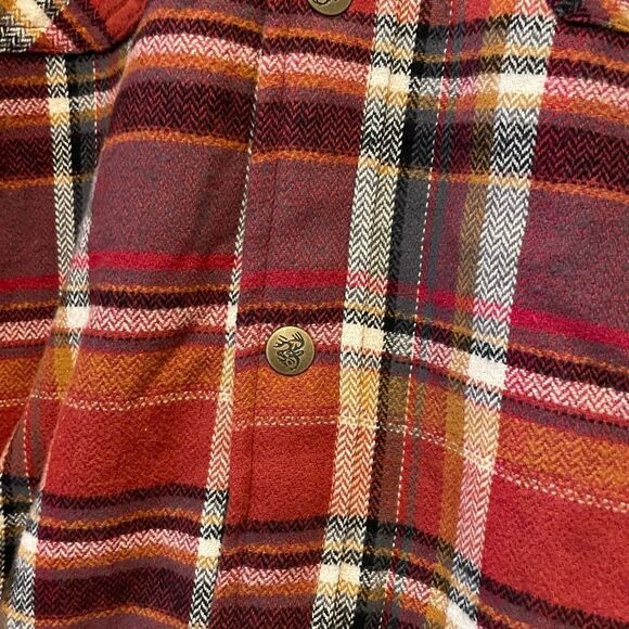 Legendary Whitetails Men’s Sherpa Flannel Hooded Autumn Colors Jacket M - Picture 6 of 16